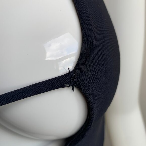 Sauvage Black zipper monokini cut out strappy one piece swimsuit - Picture 7 of 9